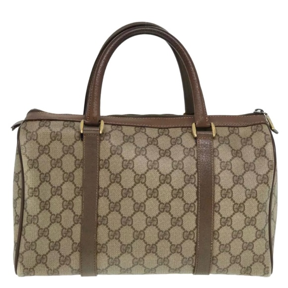 Authenticated Gucci Supreme Web Sherry Boston Ophidia Tote Bag Handbag Purse - Picture 5 of 17